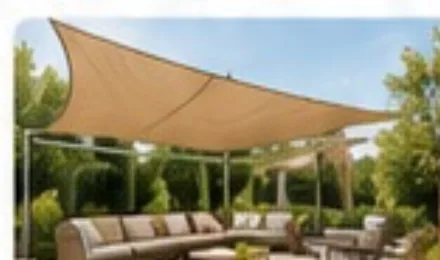 Sonnensegel im Garten als flexible Beschattung
